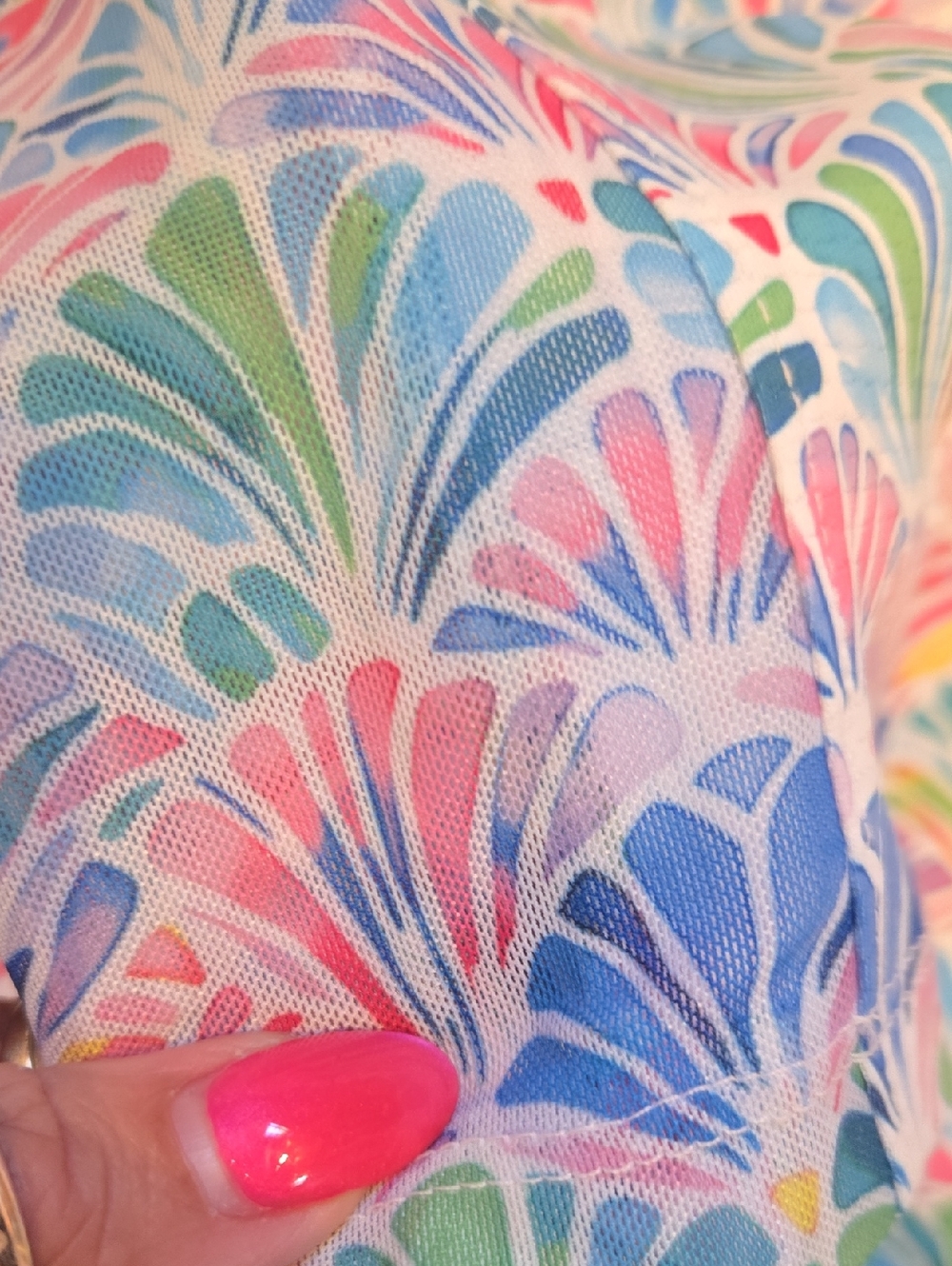 New Gottex Watercolor Seashell Print Full Zipper Jacket - Picture 7 of 12
